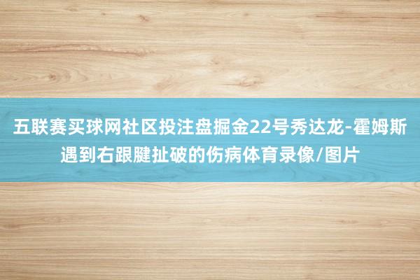 五联赛买球网社区投注盘掘金22号秀达龙-霍姆斯遇到右跟腱扯破的伤病体育录像/图片