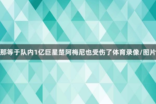 那等于队内1亿巨星楚阿梅尼也受伤了体育录像/图片