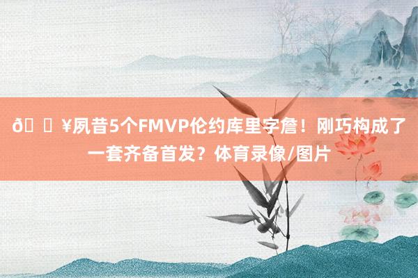 🔥夙昔5个FMVP伦约库里字詹！刚巧构成了一套齐备首发？体育录像/图片